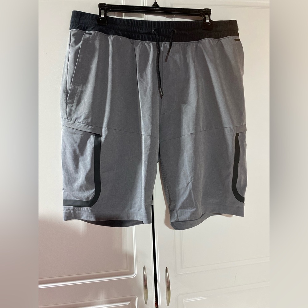 Under Armour Men's Gray and Black Athletic Shorts